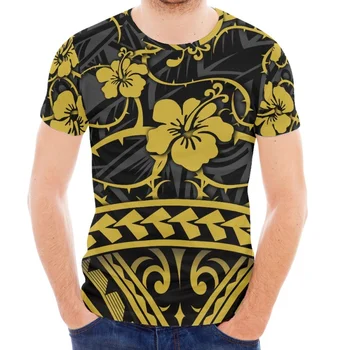 Мъжки t-shirt, реколта тениска, Летни Дрехи, персонални Върхове с принтом от Полинезийски серия, 5xl, уличен случайни спортен пуловер Оверсайз