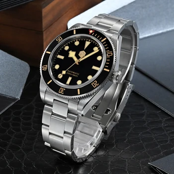Мъжки механичен часовник Saint Martin v2 Top Sports, сапфировые луксозни автоматични часовници, мъжки водоустойчив часовник от неръждаема стомана