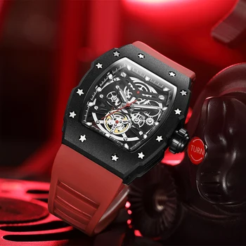 Мъжки часовник BAOGELA лукс, висок клас марка часовници, спортни часовници е от неръждаема стомана, водоустойчив хронограф, силиконови часовници Relogio Masculino