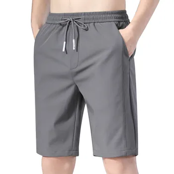 Мъжките ежедневни панталони с завязками за баскетбол, бягане, фитнес зала, с много джобове, за улично отдих, спортни шорти-карго, панталони