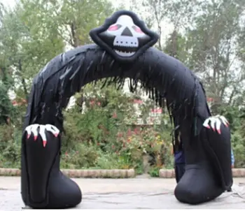 Надувное украса за Хелоуин, надуваема арка за Хелоуин с технологията, Grim Reaper