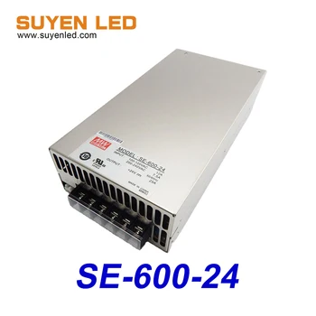 Най-добрата Цена MEAN WELL SE-600-24 Импулсно захранване с мощност 600 W 24 25 А