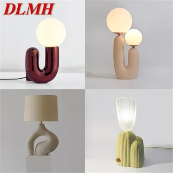 Настолна лампа от смола DLMH, модерен, креативен дизайн, led настолна лампа, домашен декоративен за спални