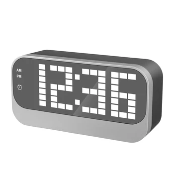 Начало led дигитален умен настолен будилник, Настолни електронни настолни Часовници с голям цифров дисплей на температурата календар
