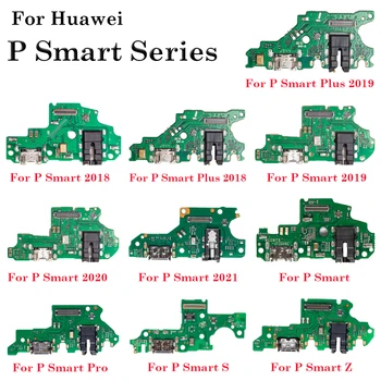 Нов USB Порт За Зареждане, докинг станция, Гъвкав Кабел С микрофон За Huawei P Smart pro ' S Z 2018 2019 2020 2021 P Smart plus 2018 2019