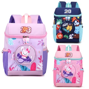 Нова раница за детска градина, ученически чанти за момичета, чанта принцеса със заек, водоустойчива чанта, ортопед модерен раница за момчета