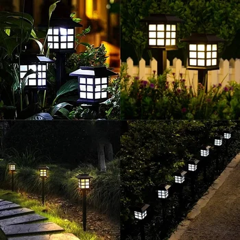 Нови 12 бр. дискови светлини на слънчеви батерии, външно водонепроницаемое градинско пейзаж осветление за двора площадки, тревни площи, алеи във вътрешния двор