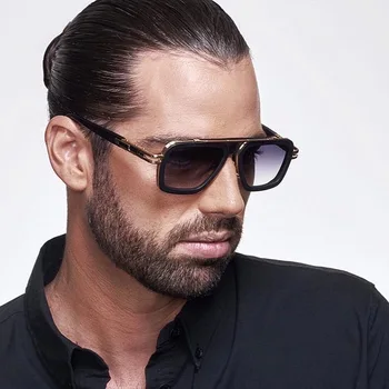 нови квадратни слънчеви очила за жени и мъже, 2023, висококачествени эстетичные метални нюанси, модни очила за шофиране в стил steampunk, oculos de sol uv400