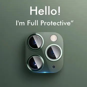 Ново Луксозно Покритие От Метал, Истинска Пълна Камера, Защитен Калъф За iPhone 11 Pro X XR XS Max, Защитно Стъкло Фолио За Обектива