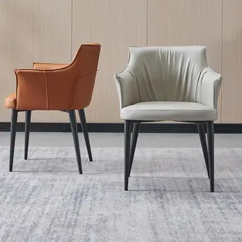Обичай италиански Трапезария стол в минималистичном стил Модерен Прост Дизайнер за дома Творческа Вила Козметичен стол Лесен Отдел 