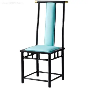 Обичай Нов стол за хранене в китайски стил с железен стол, стол за банкетной трапезария, Домашен старинен дървен стол, стол за хотелската кутии