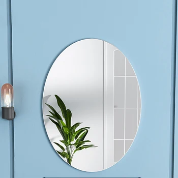 Огледало за гримиране в банята Съвременно Голямо, Без замъгляване, монтаж на стена, Кръгъл, със защита От замъгляване, Аксесоари Espelho De Banheiro