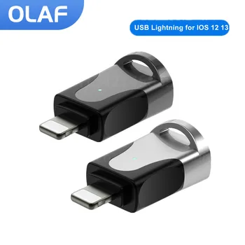 Олаф OTG USB 3.0 За iPhone 14 13 12 11 Pro XS Max XR X 8 7 6s iPad USB OTG Светкавица-USB адаптер за iOS OTG Adaptador