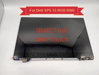 Оригинален 15.6-Инчов Dell XPS 15 9550 9560 LCD екран със сензорен екран в Събирането на Precision 5510 5520 Дисплей P56F P56F001 UHD СЪС сензорен екран