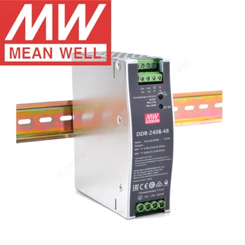 Оригинален Mean Well DDR-15/30/60/120/240/480 Din-рейк Тип Meanwell 15/30/60/120/240/480 W 12 v/24/48 vdc Изход преобразувател на постоянен ток