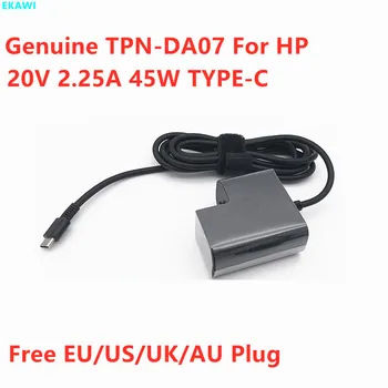 Оригинален TPN-DA07 45 W 20 В 2.25 A USB Type-C TPN-LA06 Адаптер За HP 860210-850 Spectre 13 Elite X2 Захранване на Лаптоп, Зарядно Устройство