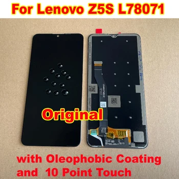 Оригиналната Добра Работна Стъклен Панел с LCD Дисплей С touch Screen Digitizer Assembly Сензор За Lenovo Z5S L78071 Mobile Pantalla Parts