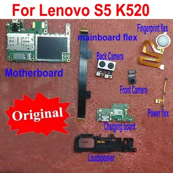 Оригиналната дънната платка на Предната и задната камера за обратно виждане Гъвкав кабел за Lenovo S5 K520 таксата за зареждане на дънната Платка Гъвкав високоговорител