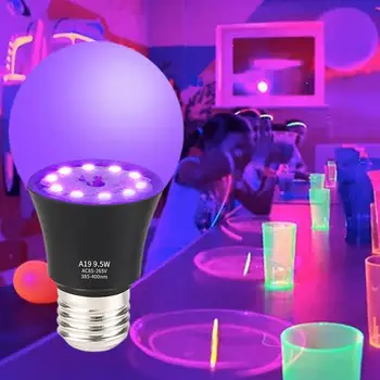 Отлична UV-лампа с широко приложение, улучшающая атмосфера, Материал КОМПЮТЪР 9,5 W, светещ в тъмното, лампа за парти Blacklight