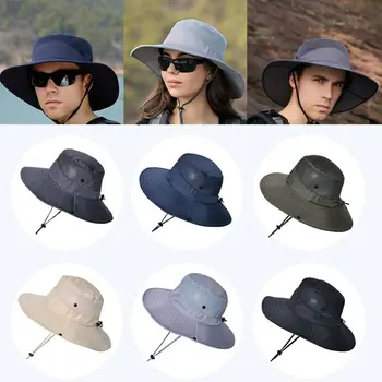 Панама-кофа, Регулируем Рибарска Шапка, Улични шапки с защита от uv, катерене шапки, Летни Слънчеви шапки