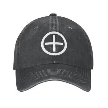 Персонални памучен Бялата бейзболна шапка с келтски символ, Мъжки Дамски дишаща шапка за татко, Спортна