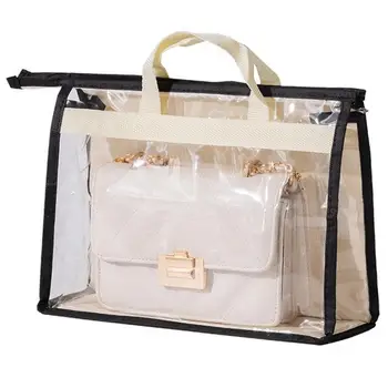 Подвесная чанта за съхранение на тоалетни принадлежности, дишаща пылезащитная чанта, мрежест торбичка за съхранение в чантата си, прозрачен пътен органайзер за жени, чанта