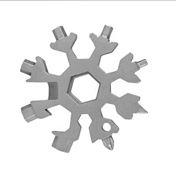 Преносим Многофункционален динамометричен ключ във формата на Снежинки, от легирана стомана с Шестоъгълни глави, универсална осмоъгълна отвертка 18 в 1, Домакински инструменти