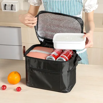 Преносими чанти за пикник, опаковки от водоустойчива сгъсти улицата плат Оксфорд, опаковки за обяд, изолация и по-голям капацитет за съхранение в хладилник