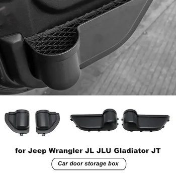 Промяна в Интериора на Автомобила за 2018 2019 2020 Jeep Wrangler JL JLU Sports Rubicon Gladiator JT Странична Врата поставка за Чаши, Кутия За Съхранение