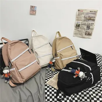 Раница унисекс, нова модерна чанта от найлон в корейски стил, голяма чанта голям за почивка и пътуване, студентски чанта