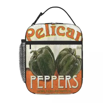 Ретро-етикети за зеленчуци, 3 кутии за обяд Деби Dewitt, детска чанта за обяд, детска чанта за обяд
