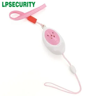 Розова мини-мобилно сигнал Дамски аларма срещу вълци за самозащита Активиране на сондата на открито предотвратява кражбата на персонална аларма