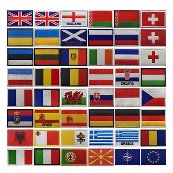 Русия, Испания, Германия, Чехия Израел Флаг Магическа нашивка Икона с бродерия на Чанта Военни ленти за Раницата, жилетка и шапка