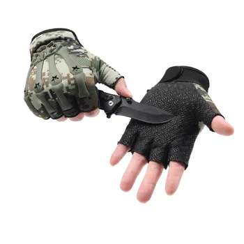 Ръкавици без пръсти за лов и фитнес, Тактически Ръкавици, Спортни ръкавици на открито, военни мъжки женски бойни стрелба