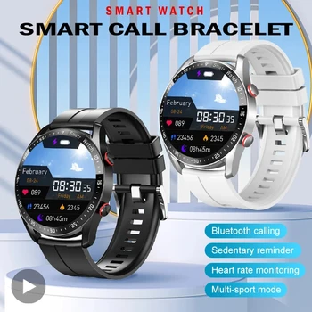 Ръчен часовник с интернет Smartwatch, електронни ръчен смарт часовници за мъже, жени, цифрови часовници, фитнес, спорт, Bluetooth, водоустойчив ръка