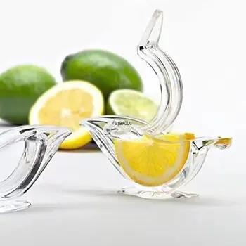 Ръчна сокоизстисквачка за лимон, преса за Изстискване на Плодове, мини-ръчна сокоизстисквачка във Формата на Птица, прозрачен Портативен за orange кухня, домашен подвижен инструмент