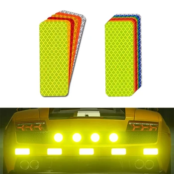 Светлоотразителни стикери за бронята на колата, предупредителен лента, етикети за Kwid Renault Accessories Mg Gt Genshin Impact