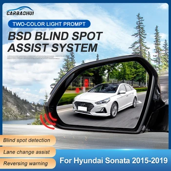 Система за контрол на слепи зони огледала за обратно виждане на колата BSD BSA БСМ, радарный паркинг сензор, помощ при смяна на лентата за Hyundai Sonata 2015-2019