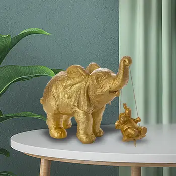 Скандинавска статуя на слон, скулптура от смола, украса за баня, шкафове, спални