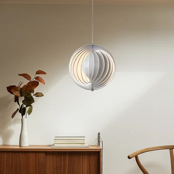 Скандинавски творчески Verpan Moon LED, модерен окачен лампа, подвесная лампа за таван, за украса на стаята, за да украсят всекидневната