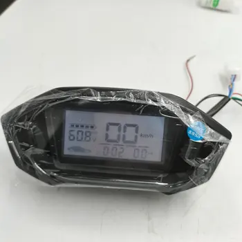 Скоростомер LCD дисплей 48-72 Сензор за електрически скутер МТБ, километража мотоциклет с нивото на заряд на батерията и светлина превърнал в икона Speedview