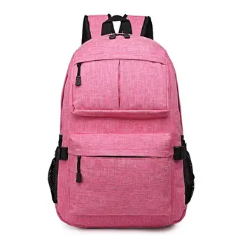 Случайни Розова Раница За Момичета, Компютърна Чанта, Голяма Пътна Чанта, Ученически Чанти