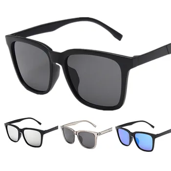 Слънчеви очила за мъже Пластмасови Oculos De Sol, мъжки модни квадратни очила за шофиране, очила за пътуване, за защита на очите