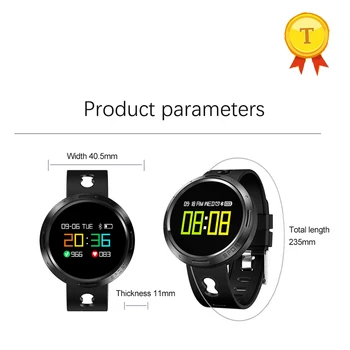 смарт часовници Bluetooth Smart Bracelet Гривна с цел синхронизиране на съобщения за честотата на сърдечната честота и кръвно налягане smart band за смартфони с IOS и Android