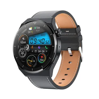 Смарт часовници HK46 Bluetooth повикване Гласов асистент AI Управление на музика NFC е Безжична Зареждане на Наблюдение на сърдечната честота Спортни умен часовник
