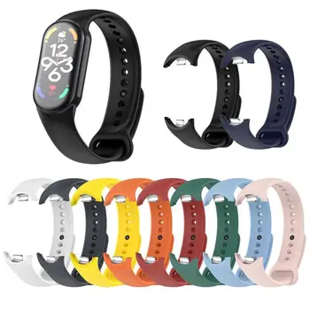 Сменяеми въжета, съвместими с Xiao-mi Smart Watch, 8-лентови smart-часовници, 5-бандов мека гривна, силиконови гривни за жени