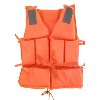 Спасителна жилетка за плуване, костюми за оцеляване, водоустойчива яке за каране на каяк, каране на лодка за възрастни с свистком, оцеляване в водни спортове