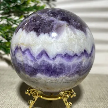 Спокоен Аметист Натурален Топка Crystal Подарък Домашно Сватбена Украса Проба на камък Скъпоценен Камък Глобус Рейки Бал Господари-Слуги