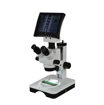 Стереомикроскоп YUJIE YJ-T102BLCD с 7-КРАТНО-45-кратно увеличение и LCD дисплей