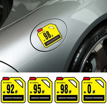Стикер с напомняне за зареждане с гориво на автомобила JDM, стикер от вида бензин, сладки етикети на капака на резервоара
